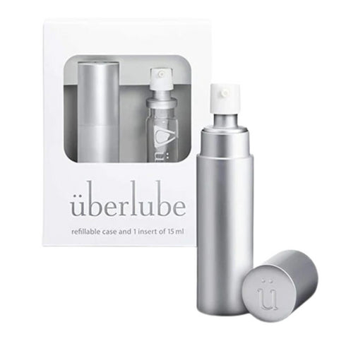 überlube Silver Refillable case & 1 insert 15ml